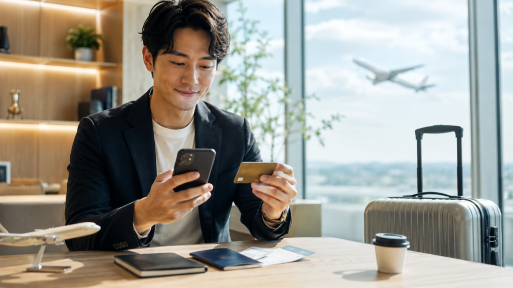 貯めたマイルを旅行に換金する